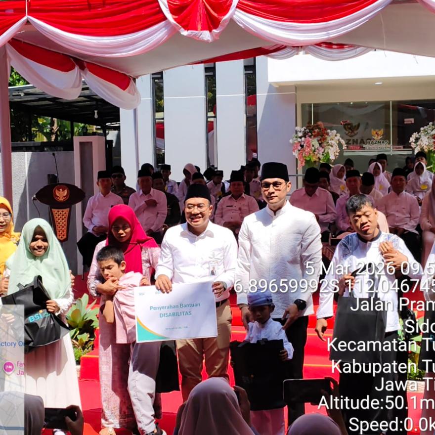 SANTUNAN 2000 ANAK YATIM PIATU DHUAFA DI KANTOR BAZNAS TUBAN